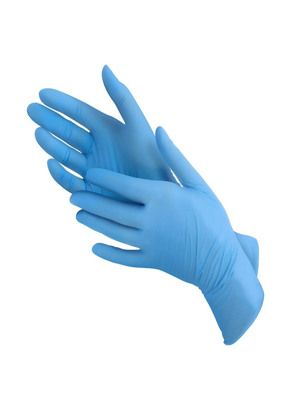 Рукавички нітрилові Vitals Blue оглядові текстуровані без пудри голубі розмір M 100 шт (3 г.) Medicom (254546699)