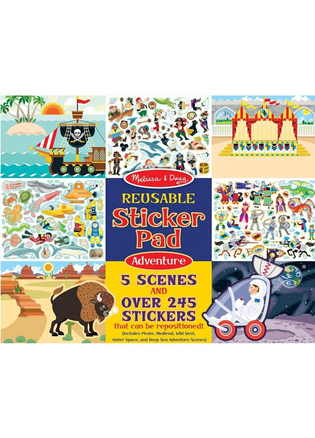 Набор для творчества Набор многоразовых наклеек Приключения (MD9115) Melissa&Doug (254067489)