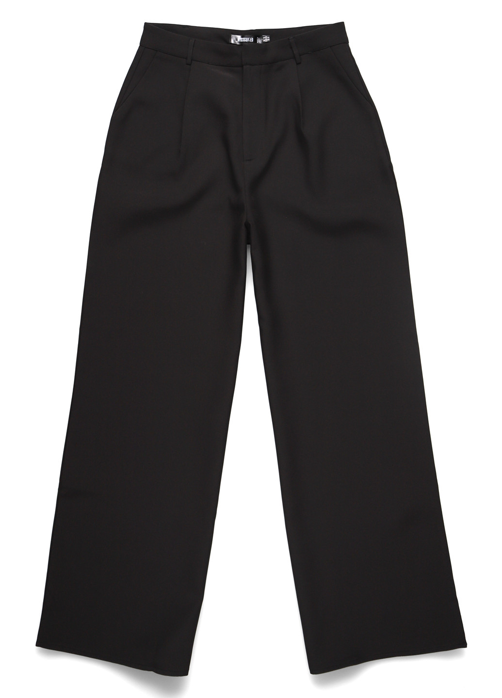 Черные кэжуал, классические демисезонные прямые брюки Missguided