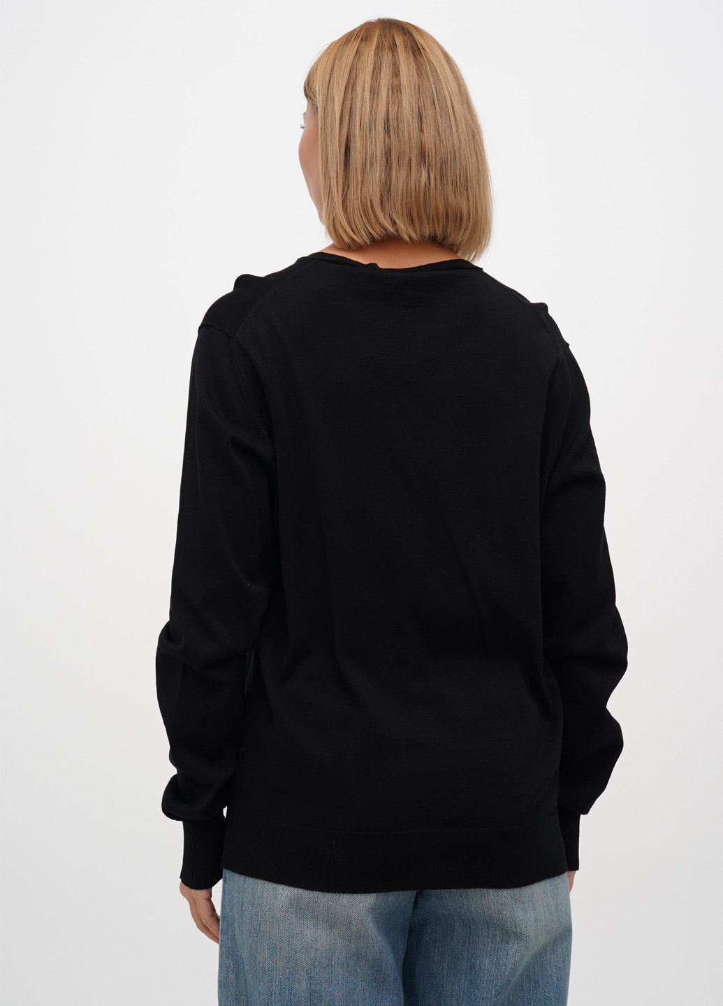 Чорний демісезонний пуловер пуловер Messagerie