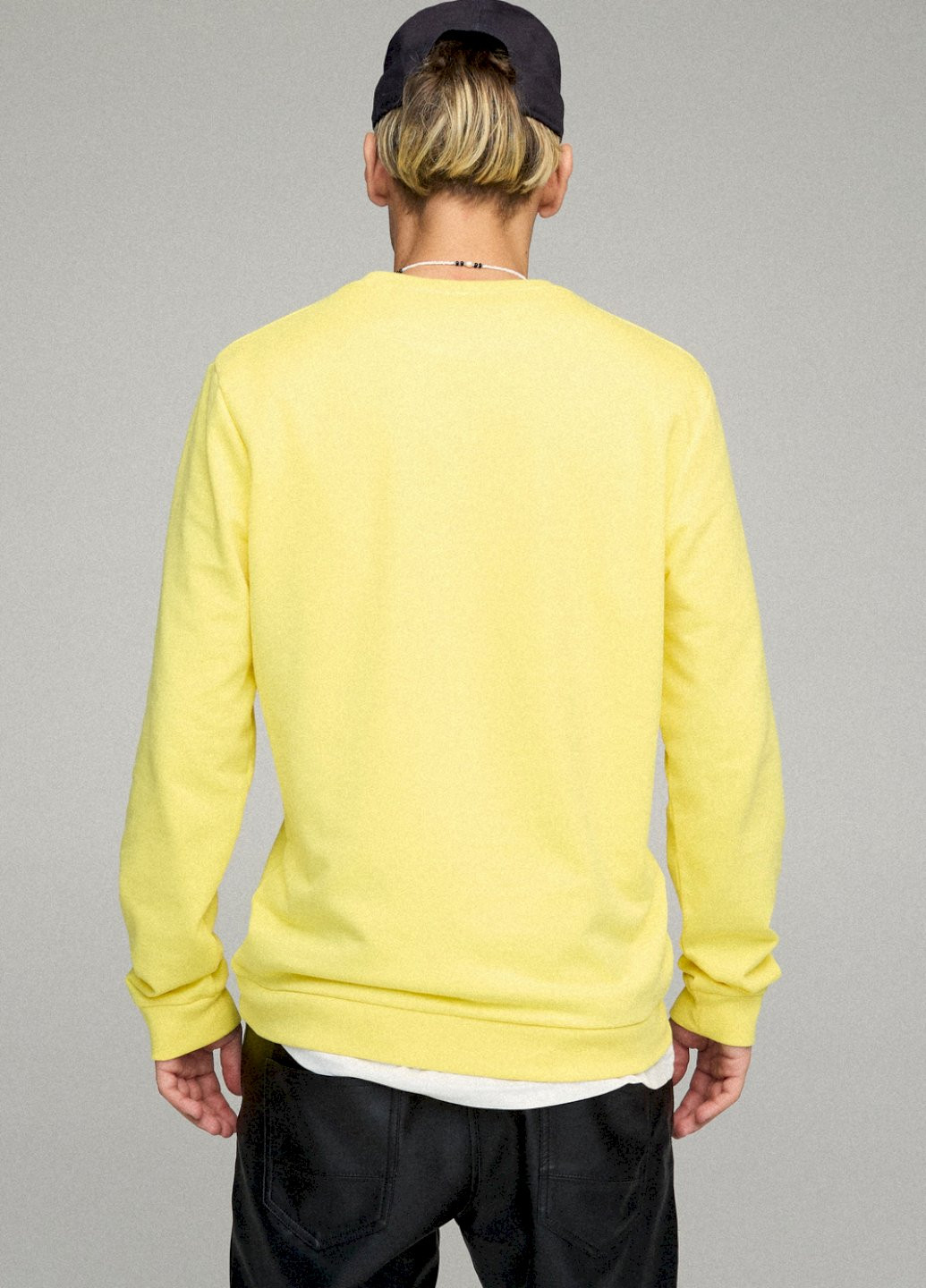 Жовтий свитшот мужской basic /no flis/ YAPPI малюнок (254557480)