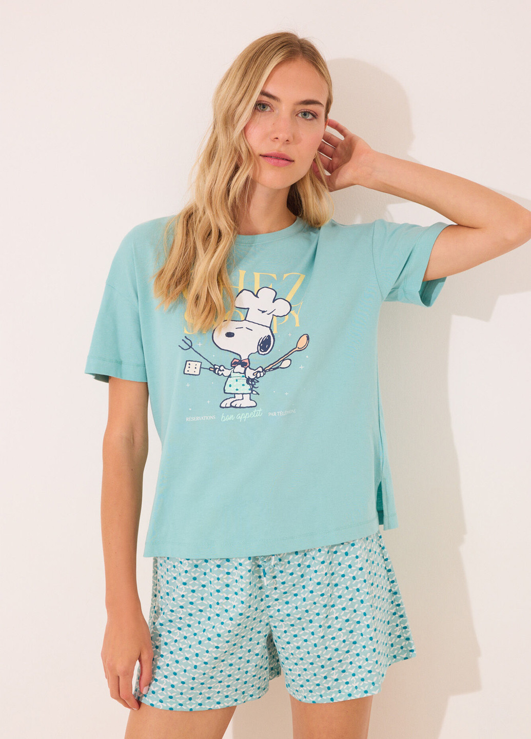 Мятная всесезон пижама (футболка, шорты) футболка + шорты Women'secret