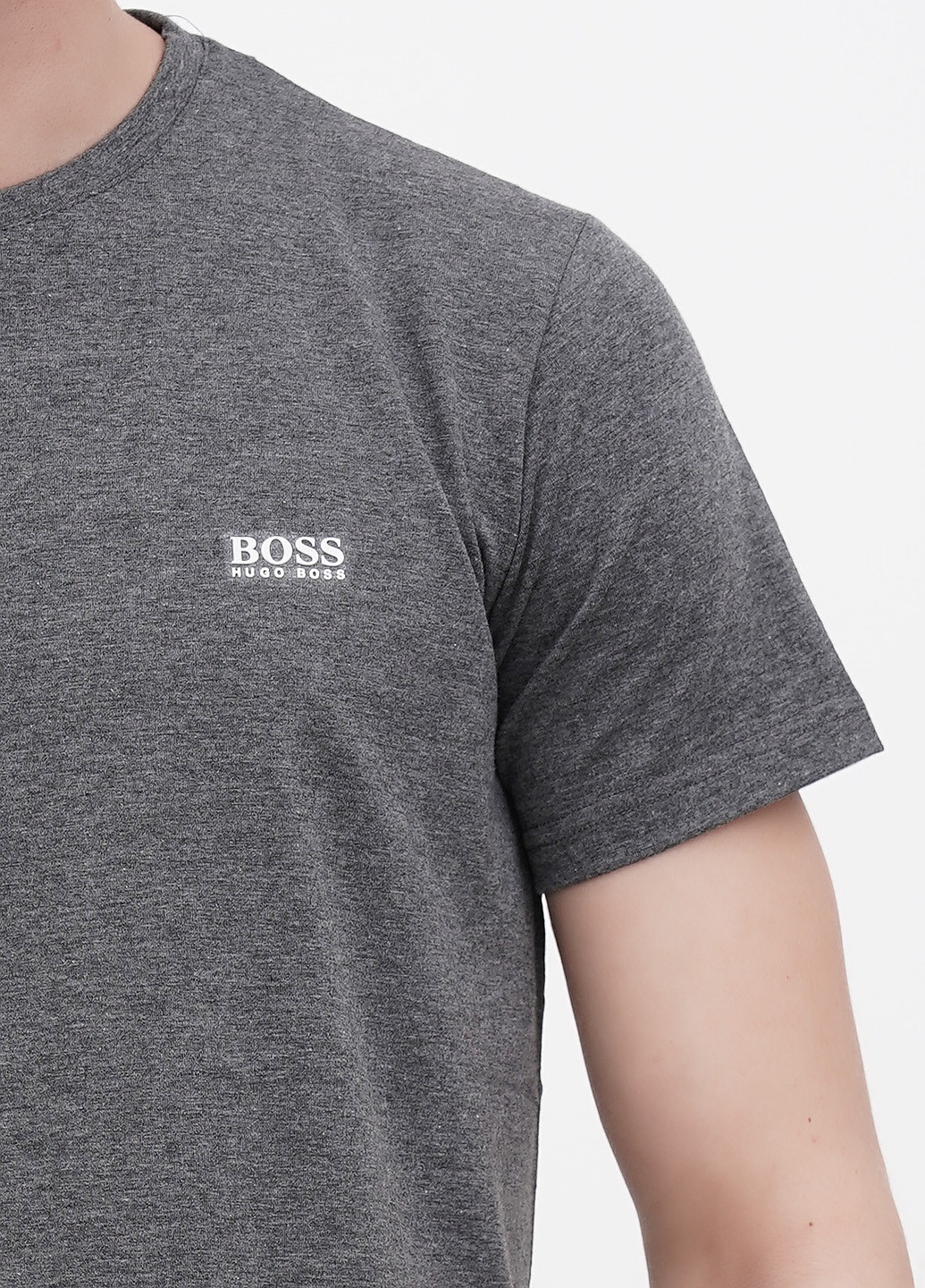 Серая футболка Hugo Boss