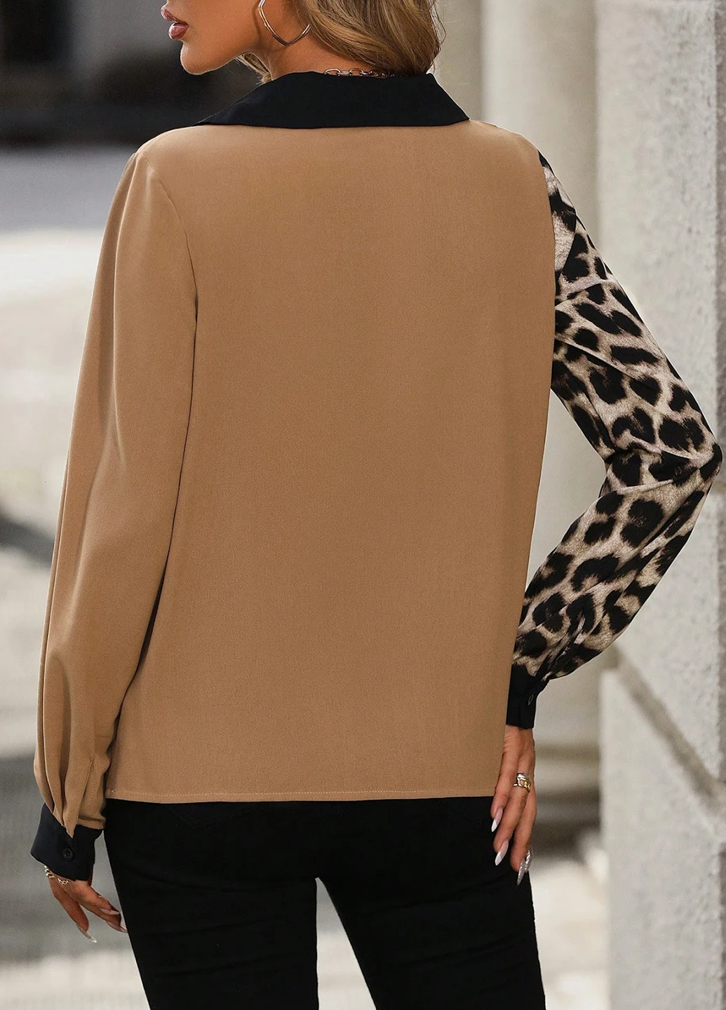 Комбинированная блуза SHEIN