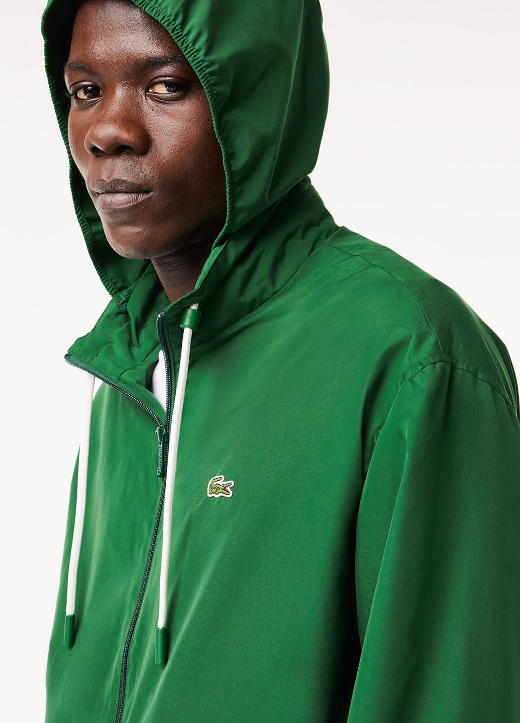 Зелена демісезонна вітровка Lacoste