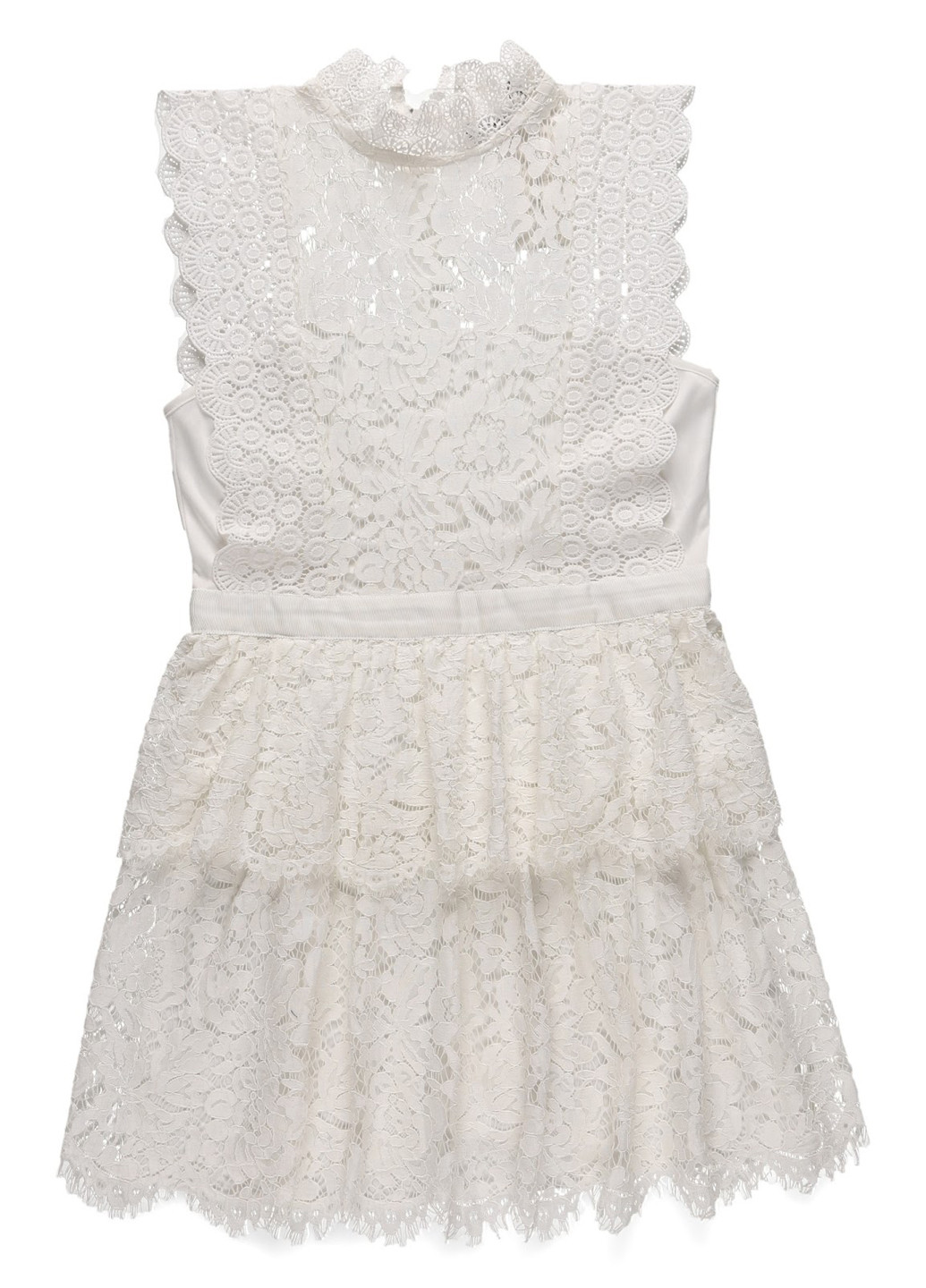 Белое кэжуал платье Sistaglam однотонное