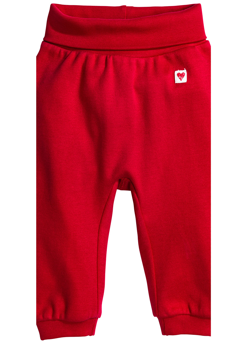 Красные кэжуал демисезонные со средней талией брюки H&M