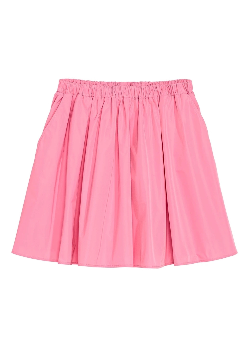 Розовая кэжуал однотонная юбка H&M колокол
