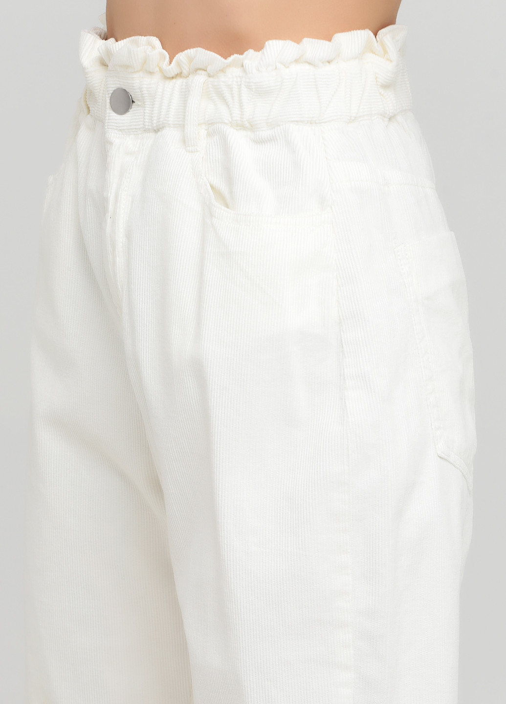 Молочные кэжуал демисезонные багги, укороченные брюки Zara