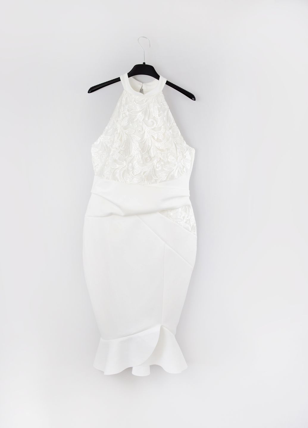 Белое вечернее платье Lipsy однотонное