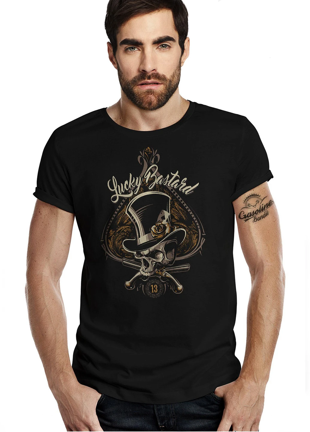 Черная футболка Gasoline Bandit