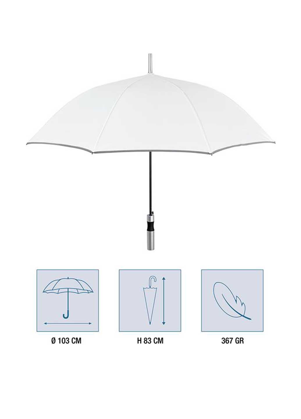 Белый зонт Perletti большой система антиветер (363640831)
