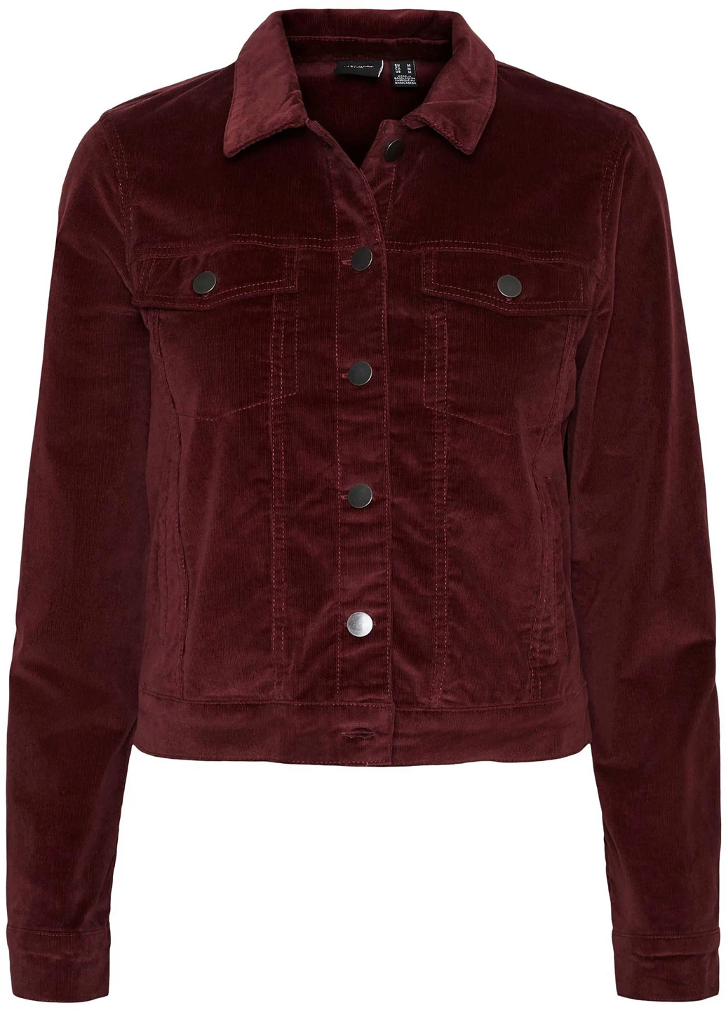 Бордовая демисезонная куртка Vero Moda