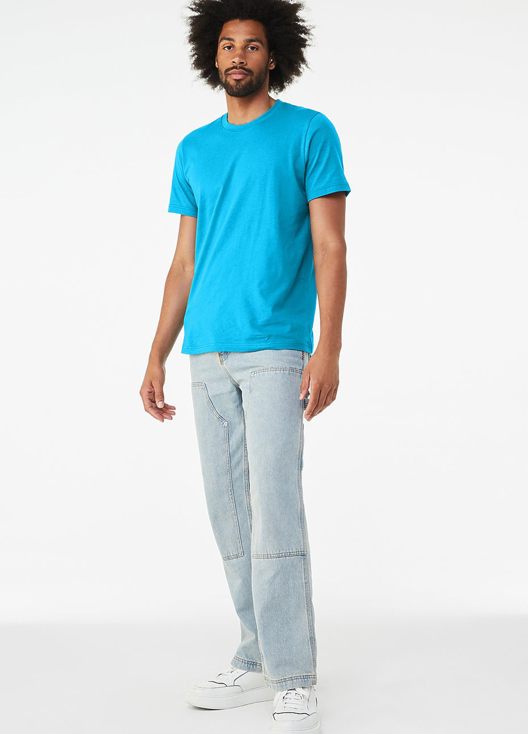 Голубая футболка Canvas