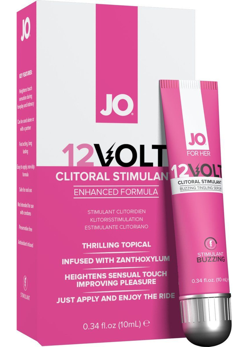 Возбуждающий гель для клитора 12VOLT (10 мл) System JO (251876530)