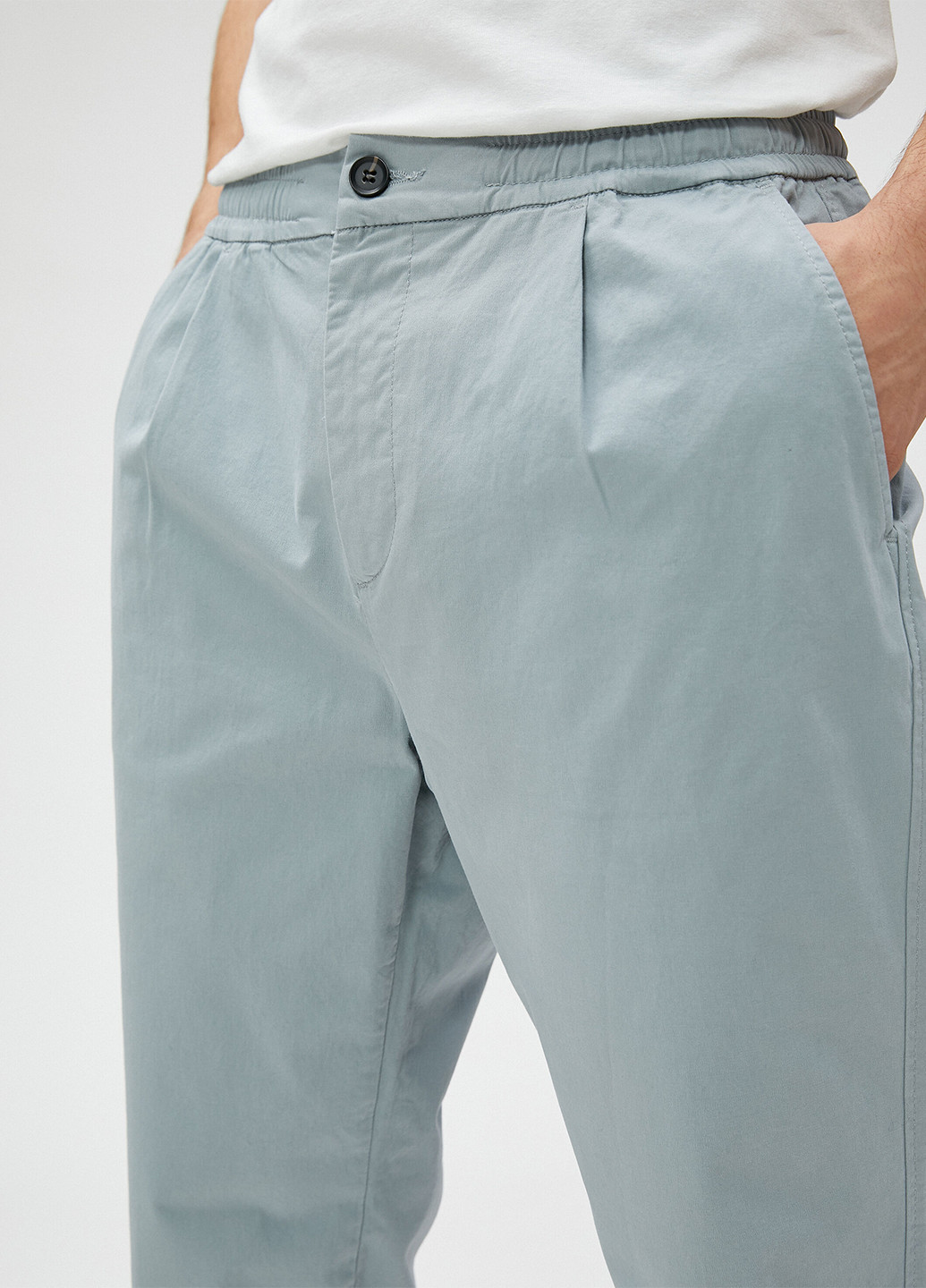 Голубые кэжуал летние чиносы брюки KOTON