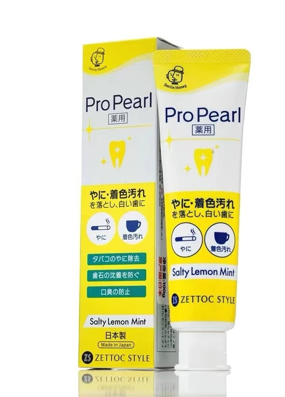 Зубная паста Pro Pearl Salty Lemon Mint Toothpaste отбеливающая со вкусом лимона и мяты 100 мл Zettoc (248202794)