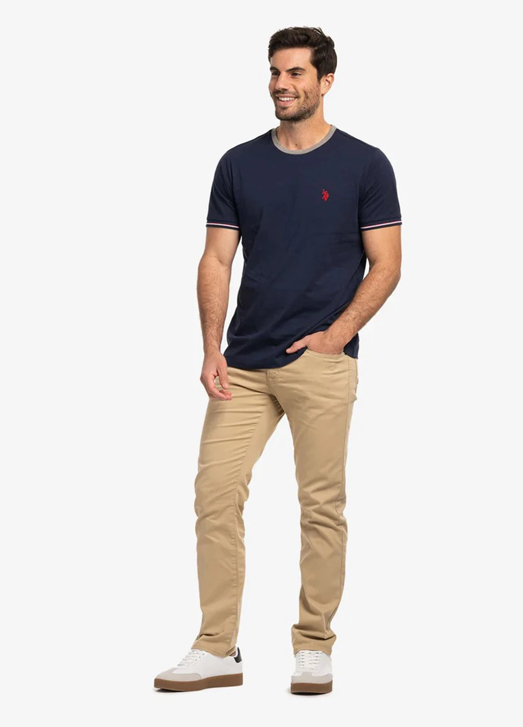 Темно-синя футболка U.S. Polo Assn.