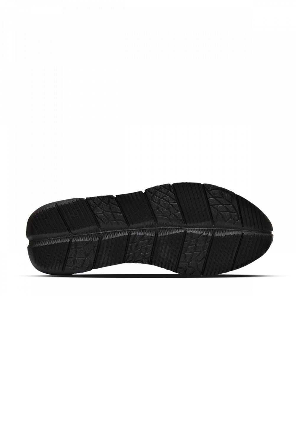 Черные демисезонные кроссовки кожаные мужские 70014 No Brand