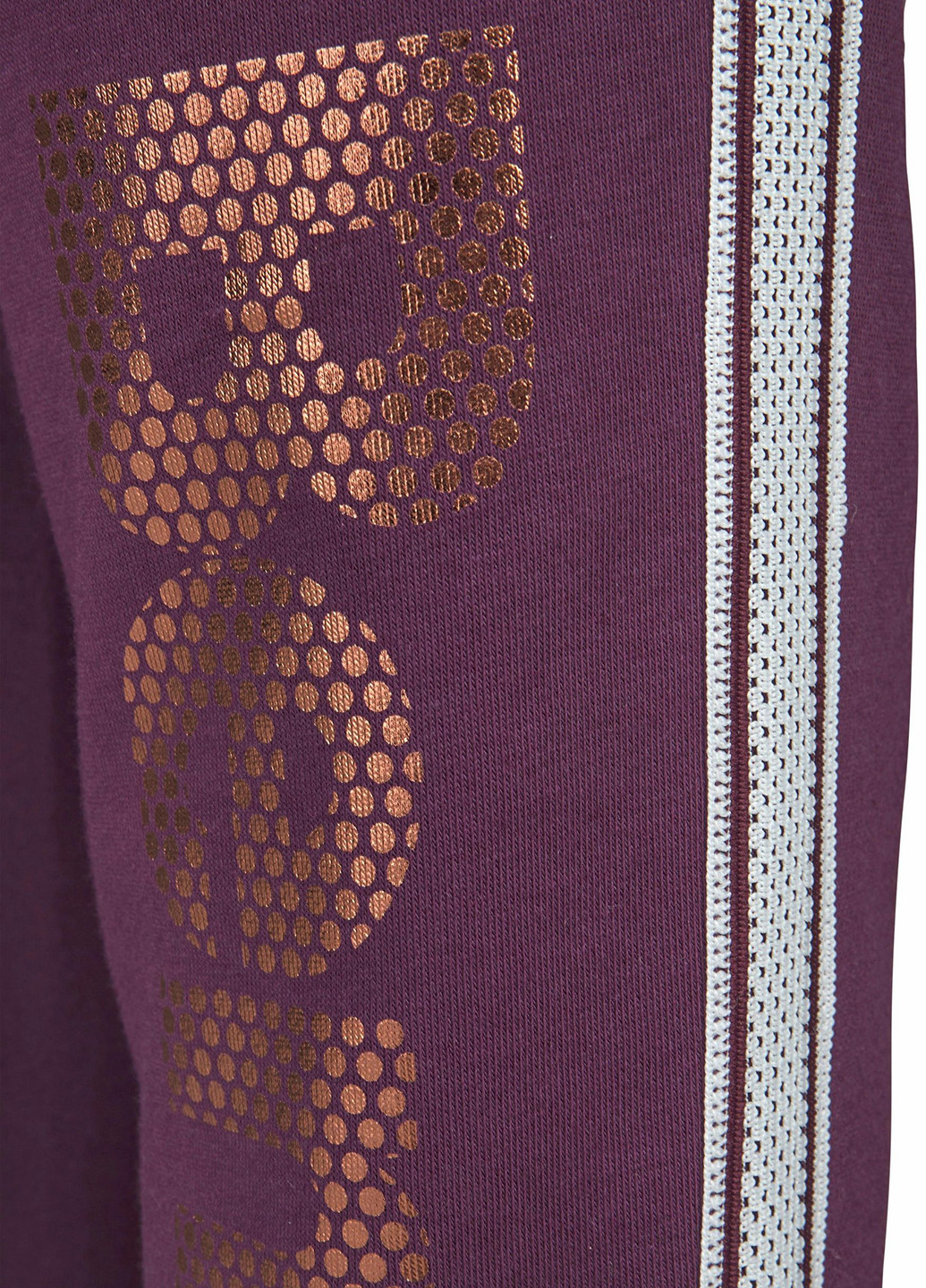 Штани Bench джогери написи фіолетові спортивні