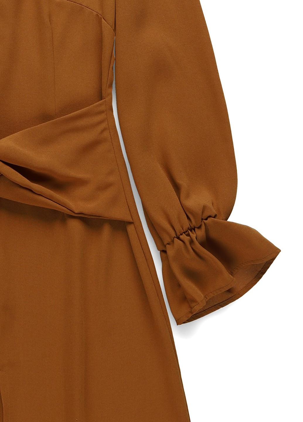 Коричневое кэжуал платье а-силуэт Unique 21 однотонное