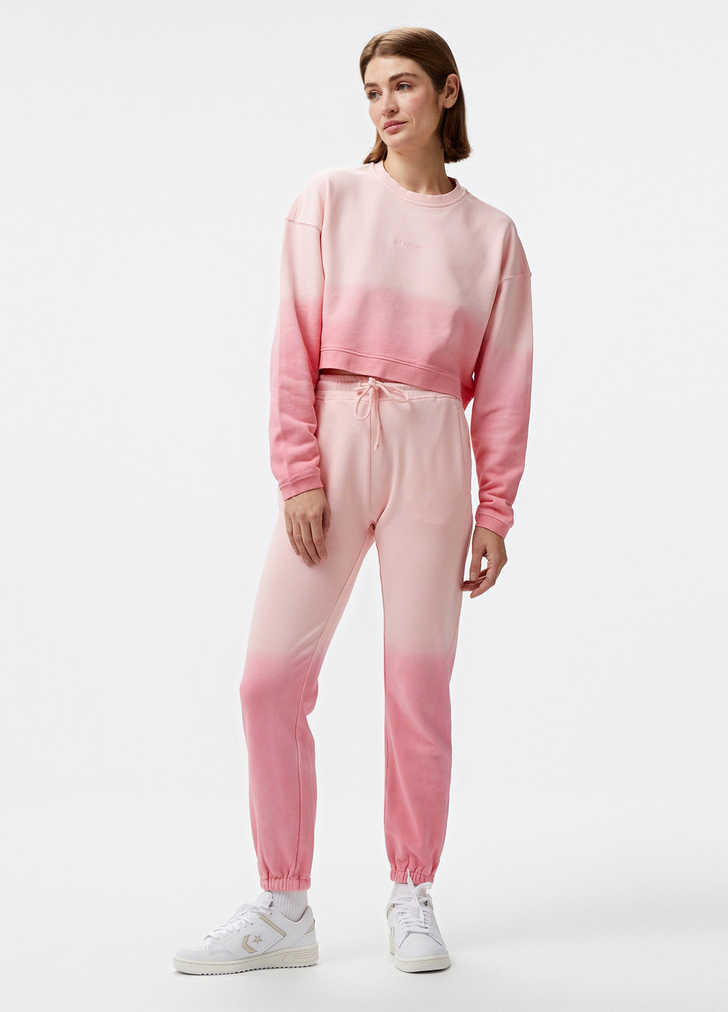 Розовый свитшот Les Benjamins градиент вышивка (329059774)