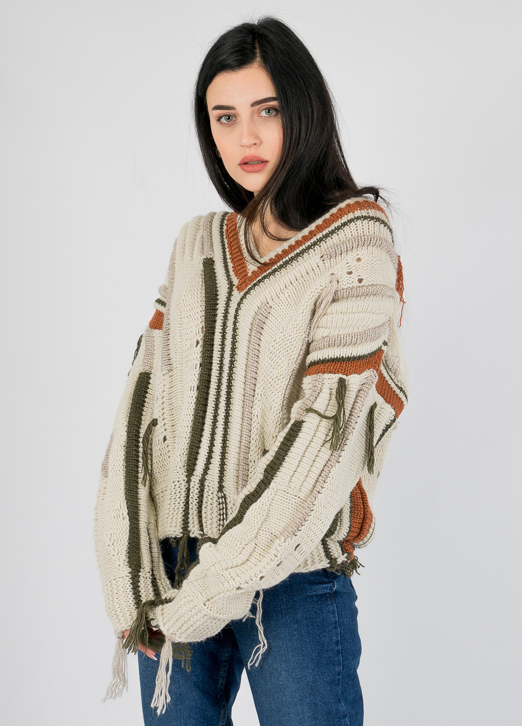 Комбинированный демисезонный пуловер пуловер Bebe Plus