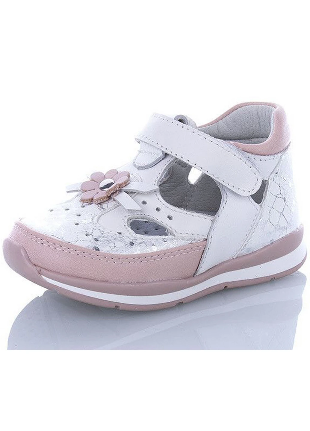 Белые кожаные босоножки ma40-27 24 белый Jong Golf