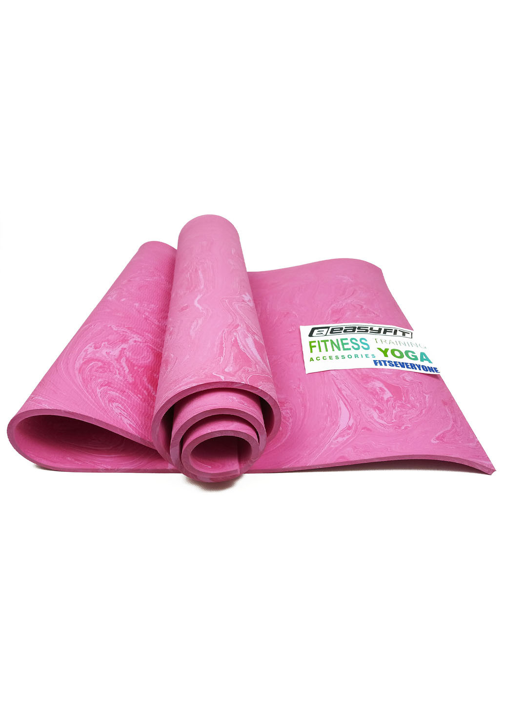 Коврик для йоги PER Premium Mat 8 мм розовый (мат-каремат спортивный, йогамат для фитнеса, пилатеса) EasyFit (237596278)