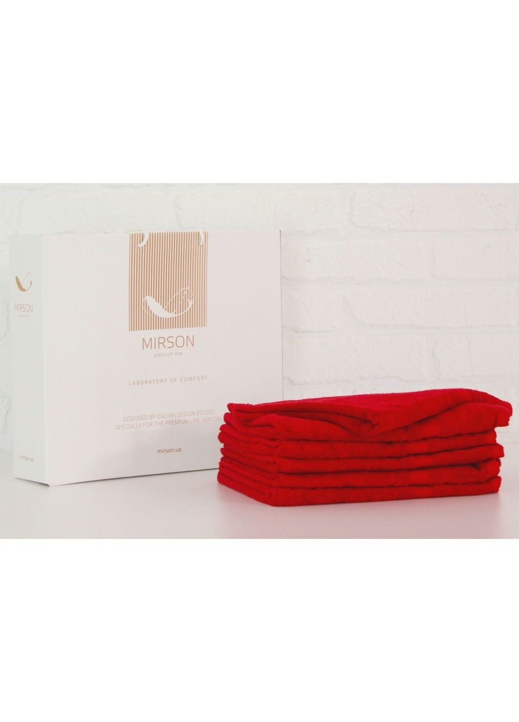 No Brand полотенце mirson набор банный №5070 elite softness bordo 50х90 6 шт (2200003523942) красный производство - Украина