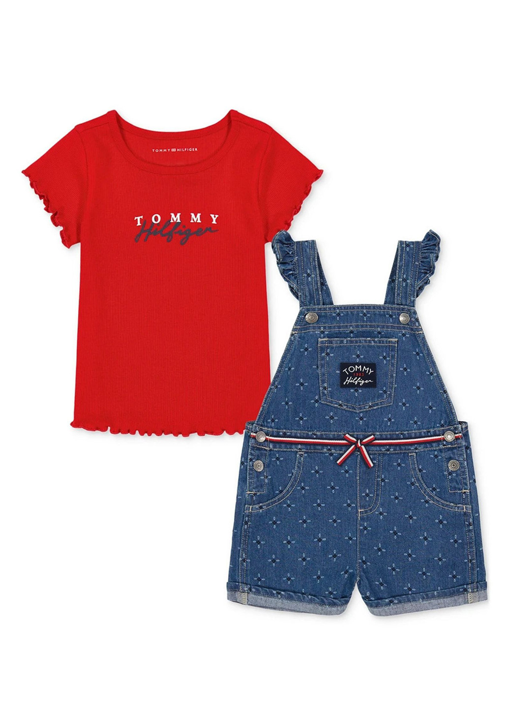 Комбінований літній комплект (футболка, комбінезон) Tommy Hilfiger
