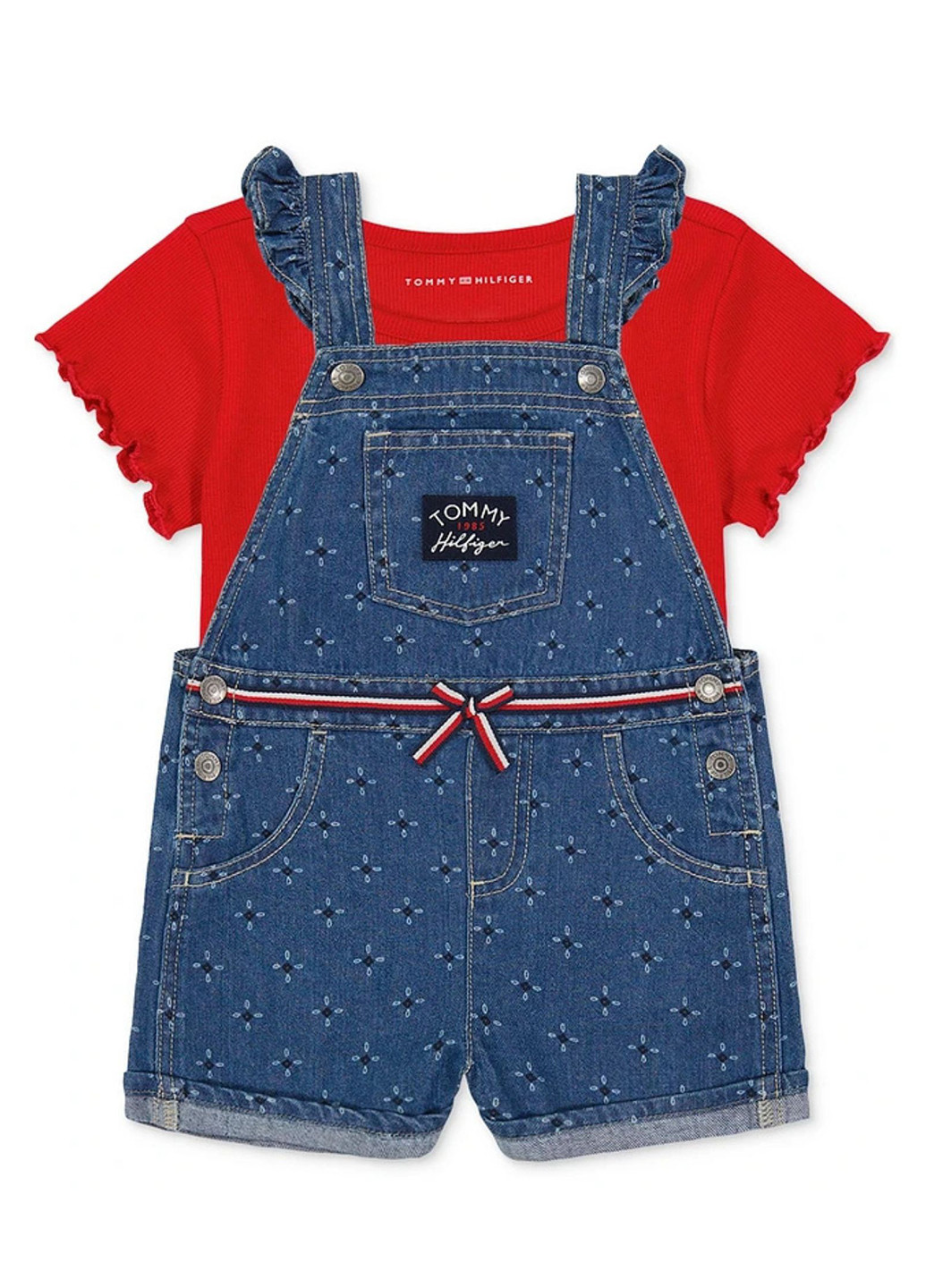 Комбінований літній комплект (футболка, комбінезон) Tommy Hilfiger