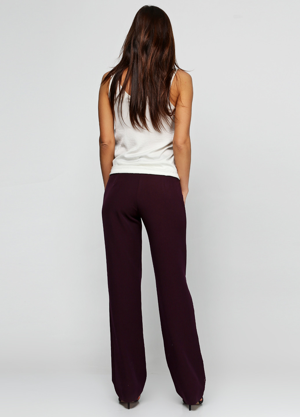 Фиолетовые кэжуал демисезонные прямые брюки Artisti Itallani