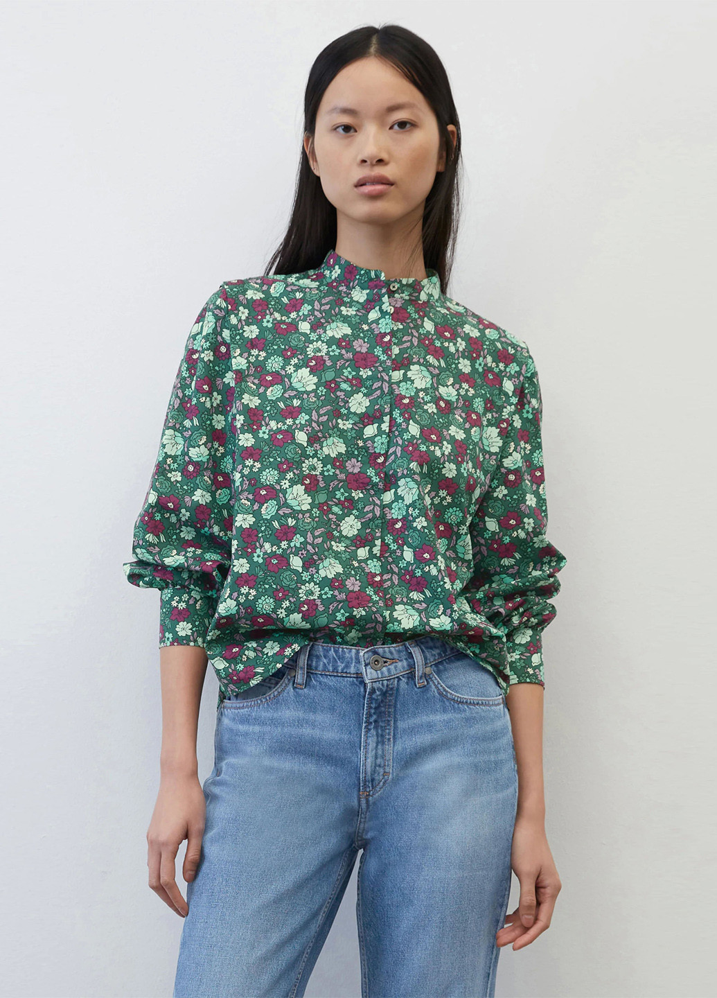 Зелёная блуза Marc O'Polo