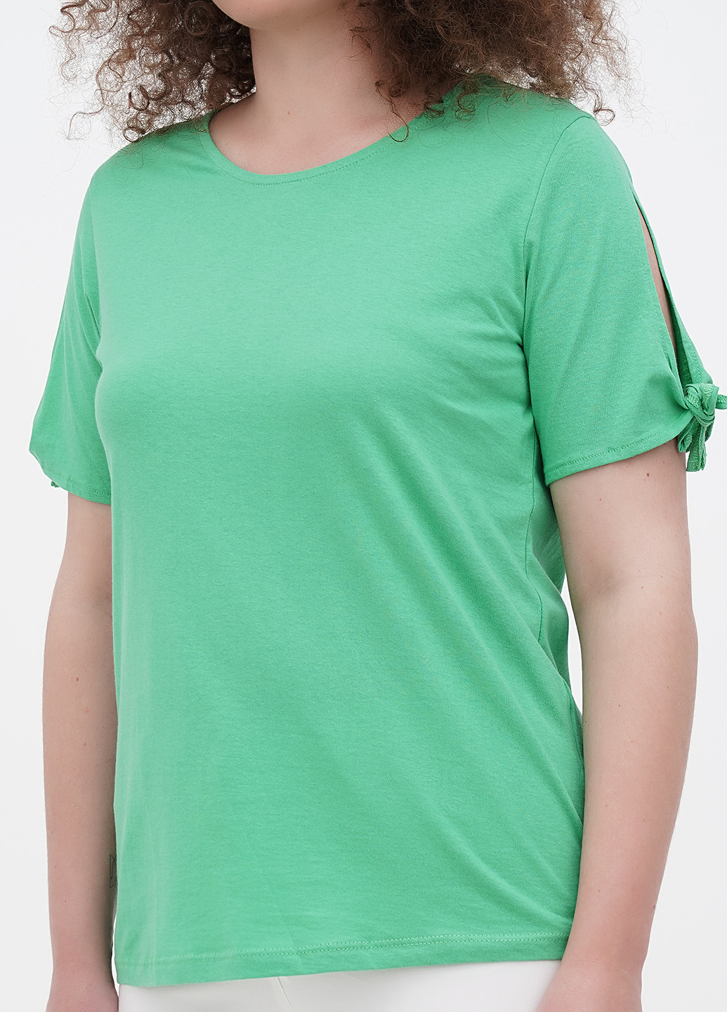 Зеленая летняя футболка Minus