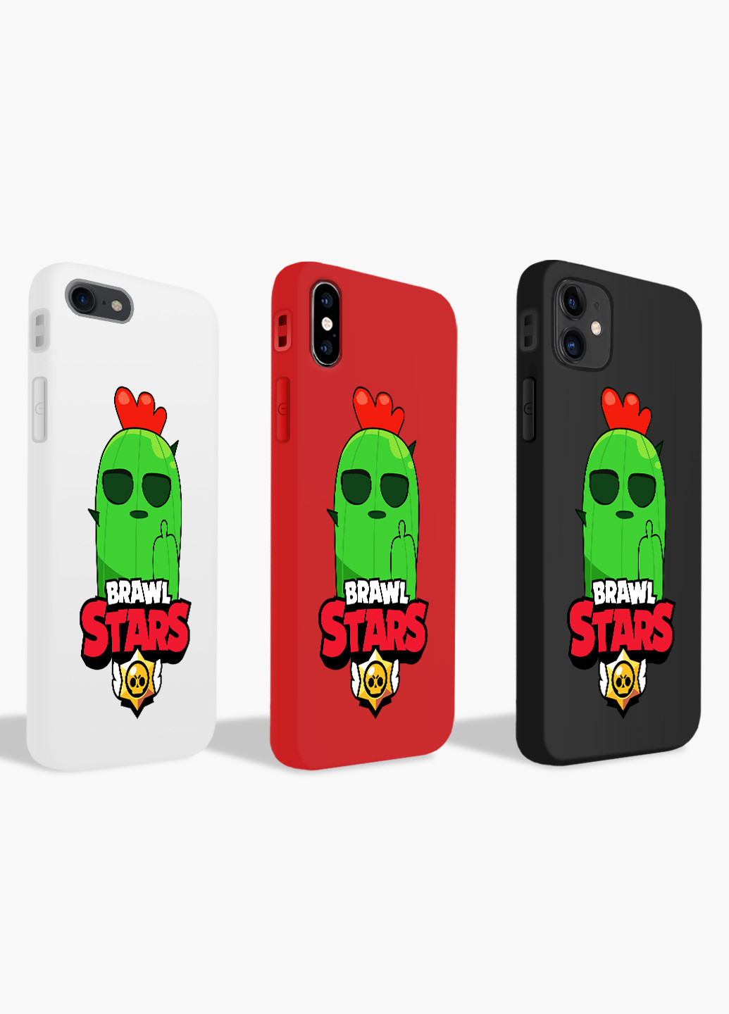 Чехол силиконовый Apple Iphone 7 Спайк Бравл Старс (Spike Brawl Stars) (17361-1013) MobiPrint (219284092)