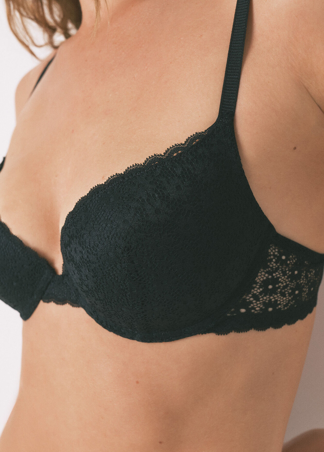 Чёрный бюстгальтер Women'secret с косточками полиамид