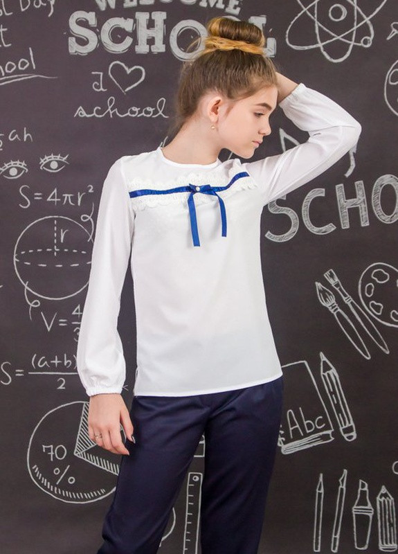Блуза шкільна з мереживом Носи своє (252549268)
