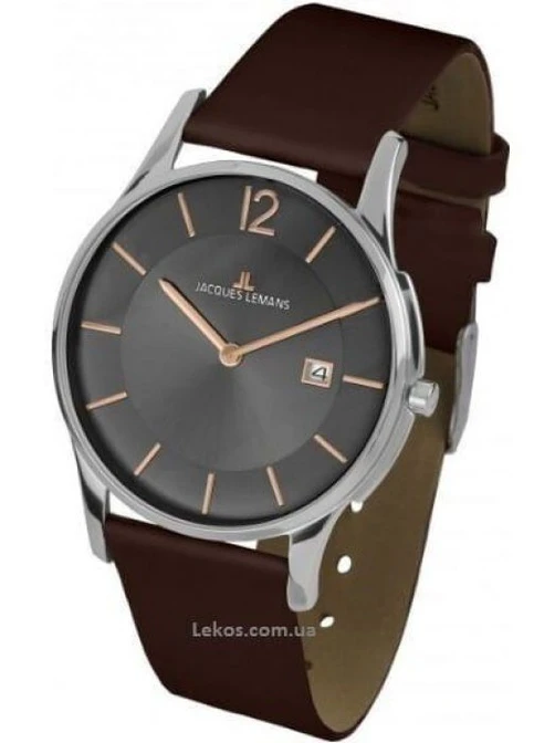 Чоловічі Годинники 1-1850E кварцові класичні Jacques Lemans (226698325)