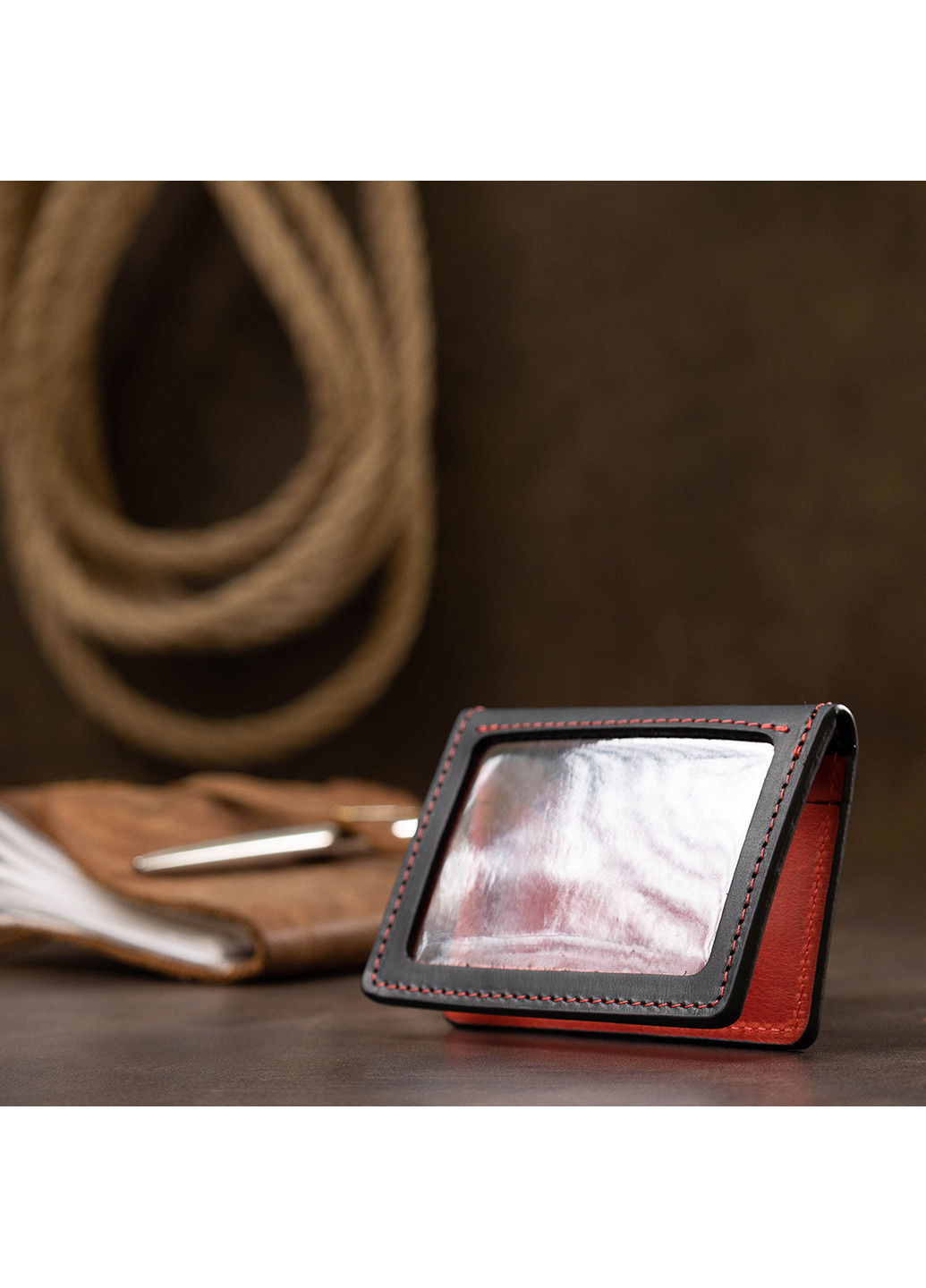 Шкіряна обкладинка для документів 10х7,5х1 см Grande Pelle (252416161)