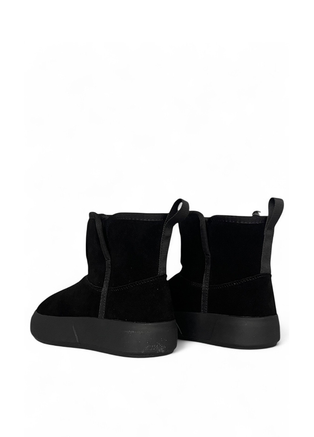 Черные зимние полусапоги Melanda.M