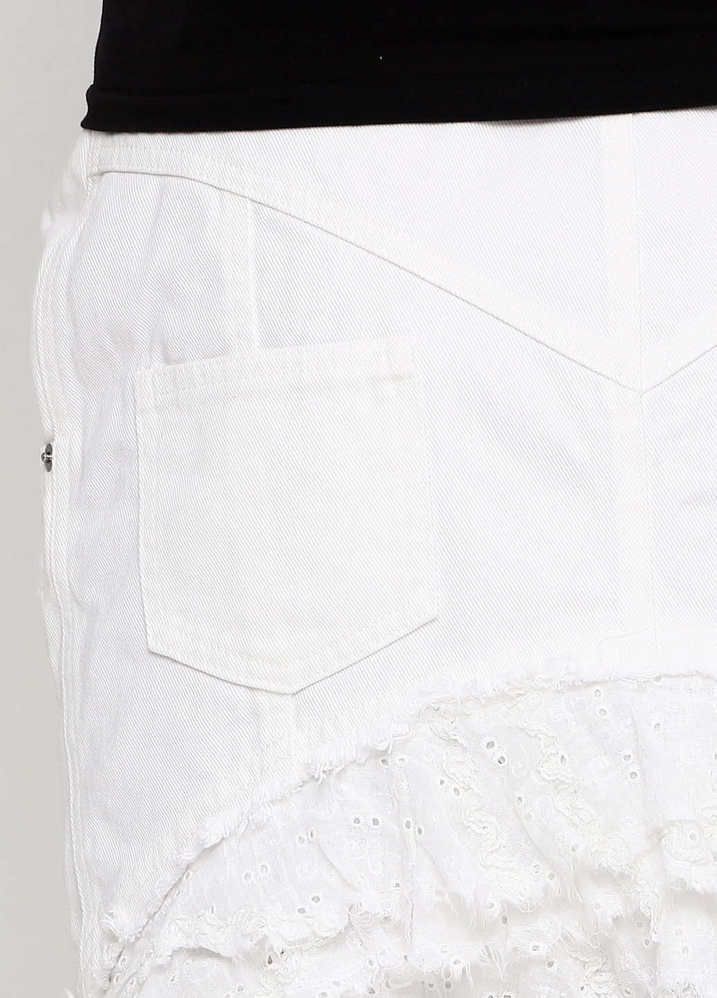 Белая кэжуал однотонная юбка Ungaro