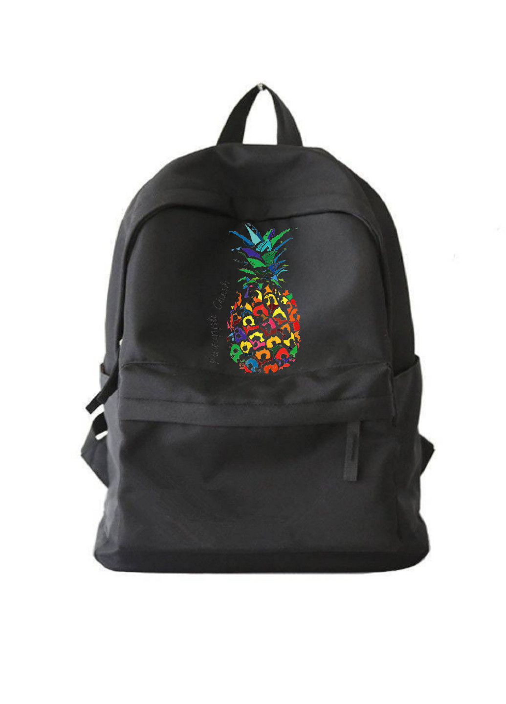 Міський рюкзак чорний з ананасом No Brand (255411926)