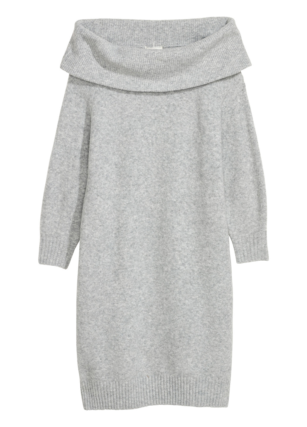 Сіра кежуал сукня без підкладу H&M меланжева