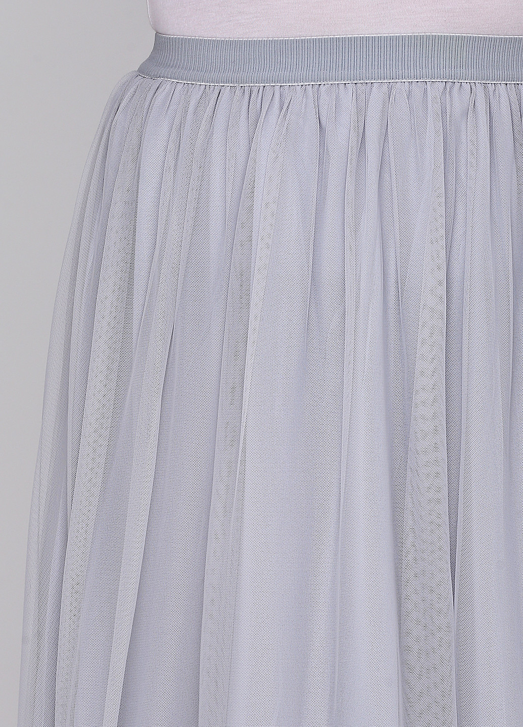 Серая кэжуал однотонная юбка H&M клешированная