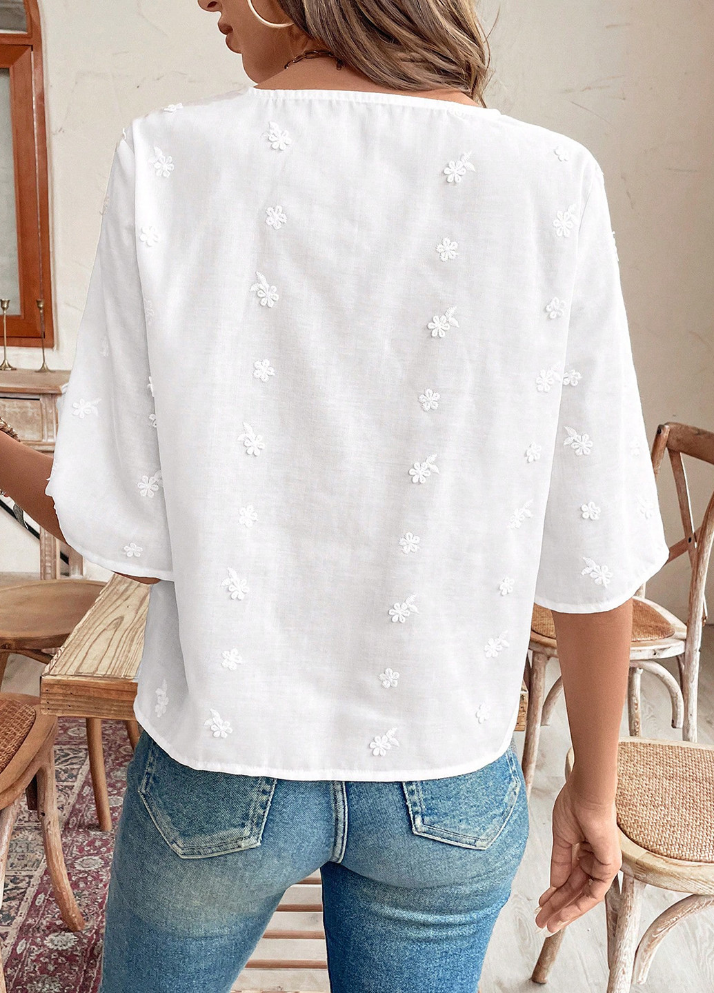 Белая блуза SHEIN