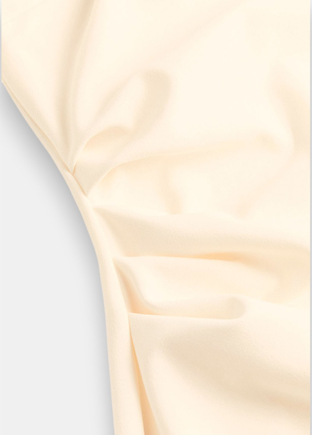 Кремова коктейльна, кежуал сукня з відкритими плечима H&M однотонна