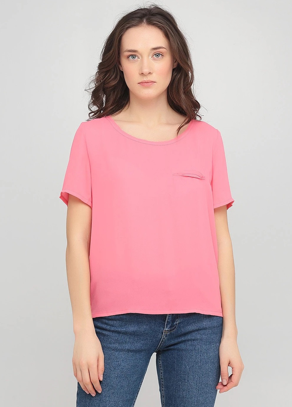 Розовая летняя блуза American Vintage
