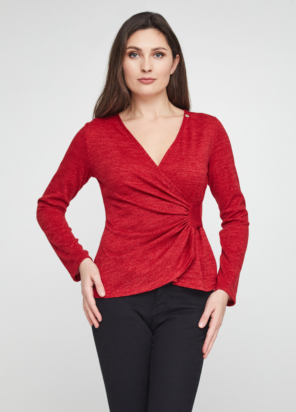 Красная демисезонная блуза Rinascimento