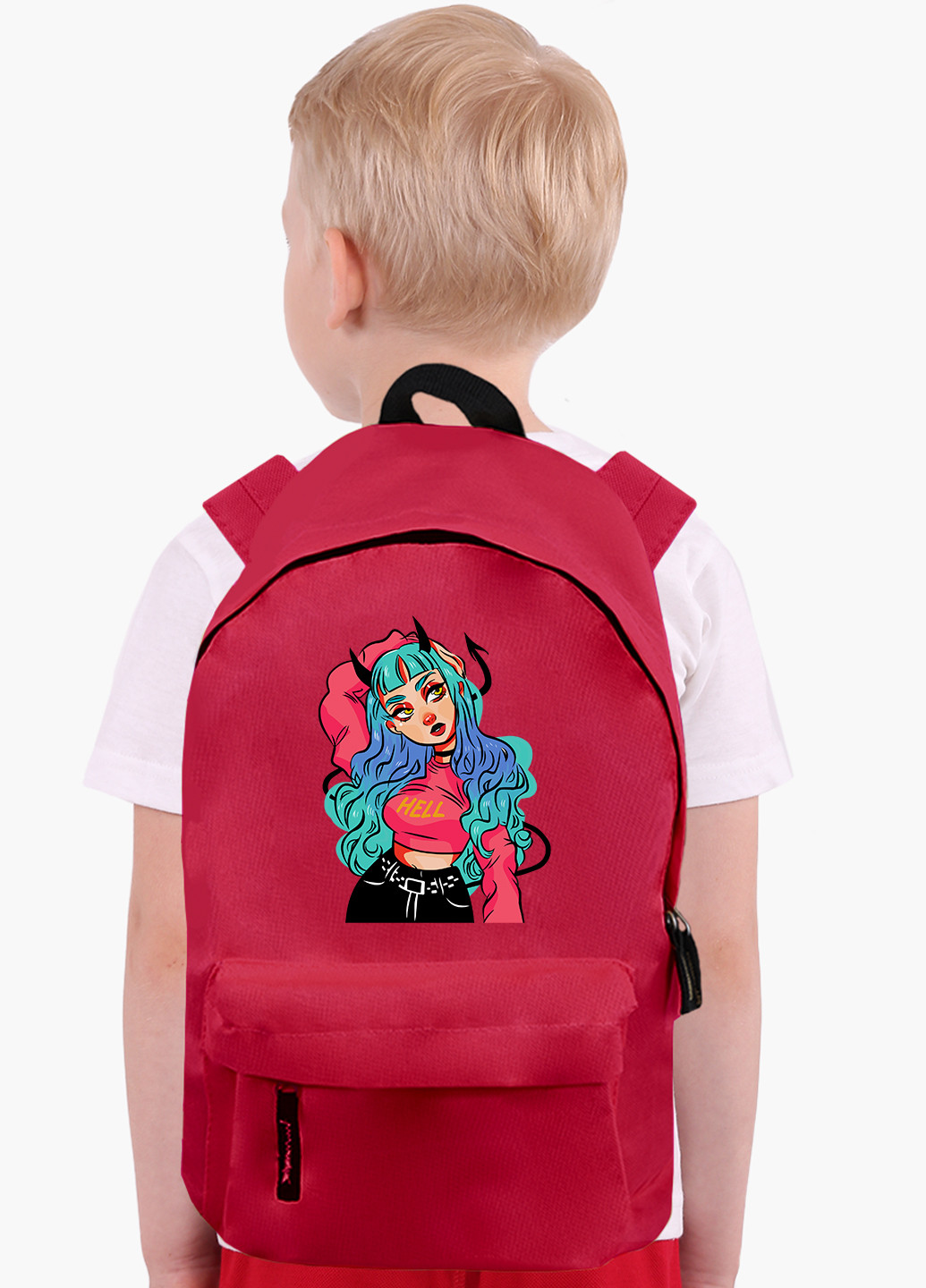 Детский рюкзак Девушка демон (Cute Girl Illustration Art) (9263-2838) MobiPrint (229078021)
